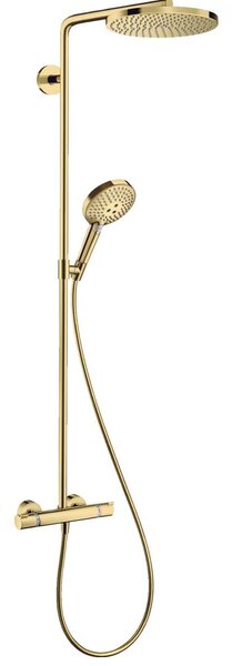 Hansgrohe Raindance set de duș perete cu termostat cu duș de ploaie auriu 27633990
