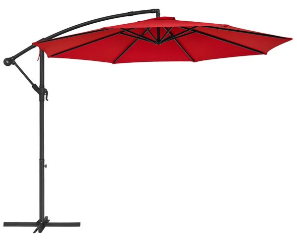 Umbrela de soare, Songmics, 300 cm, UPF 50+, Rosu