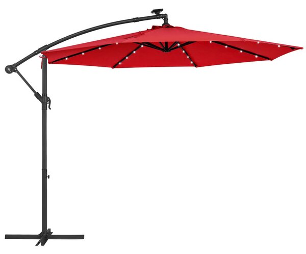 Umbrela de soare, Songmics, 300 cm, UPF 50+, Rosu