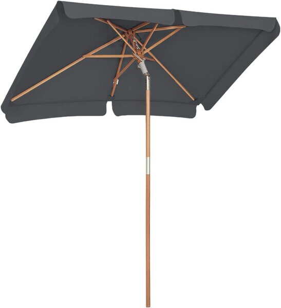 Umbrela de soare, Songmics, 200 x 125 cm, UPF 50+, Gri