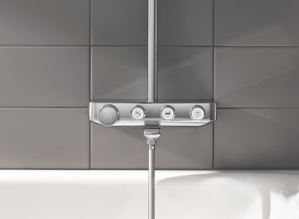Grohe Euphoria set de duș perete cu termostat cu duș de ploaie StarLight Chrome 26510000