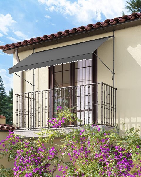 Copertina pentru balcon, Songmics, 300 x 130 cm, Gri