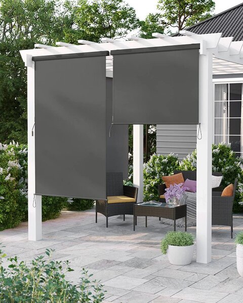 Copertina verticala, Songmics, 140 x 250 cm, Gri
