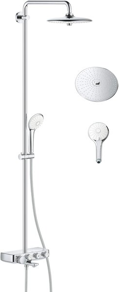 Grohe Euphoria set de duș perete cu termostat cu duș de ploaie StarLight Chrome 26510000