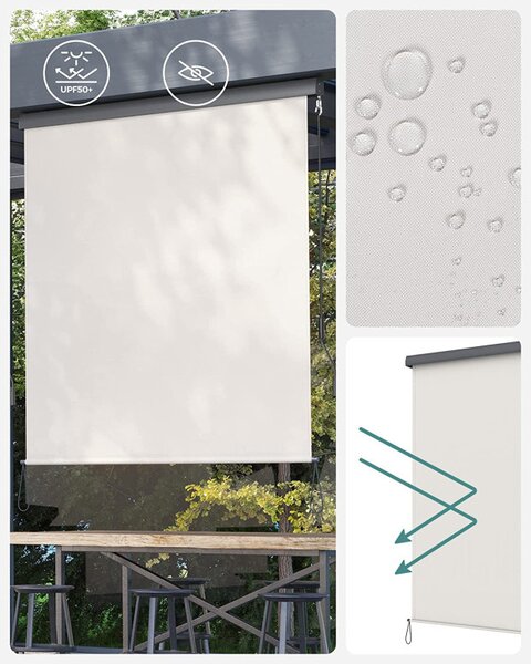 Copertina verticala, Songmics, 1.6m x 2.5m, Bej