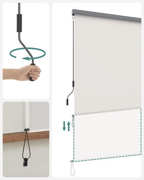 Copertina verticala, Songmics, 1.6m x 2.5m, Bej