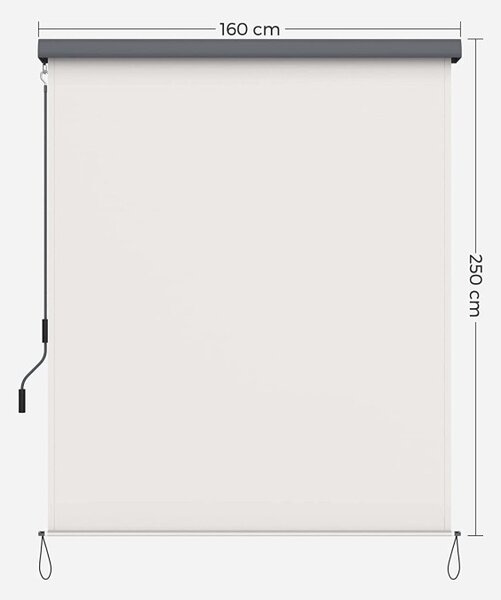 Copertina verticala, Songmics, 1.6m x 2.5m, Bej