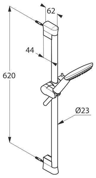 Kludi Freshline set de duș perete crom 6783005-00