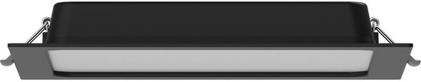 Mexen LDRR, Lampă de tavan încastrată LED 22 x 22 cm, 18W, neutru - 4000K, 1350 lm, negru - L211-022-1840-70