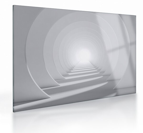 Tablou pe sticlă - 3D tunel (70x50 cm)