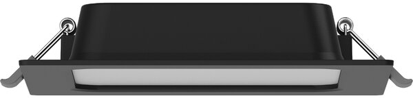 Mexen LDRR, Lampă de tavan încastrată LED 14 x 14 cm, 9W, neutru - 4000K, 720 lm, negru - L211-014-0940-70