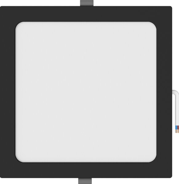 Mexen LDRR, Lampă de tavan încastrată LED 22 x 22 cm, 18W, neutru - 4000K, 1350 lm, negru - L211-022-1840-70