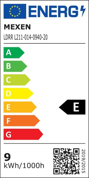 Mexen LDRR, Lampă de tavan încastrată LED 14 x 14 cm, 9W, neutru - 4000K, 990 lm, alb - L211-014-0940-20