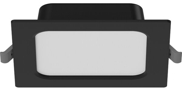 Mexen LDRR, Lampă de tavan încastrată LED 12 x 12 cm, 6W, neutru - 4000K, 390 lm, negru - L211-012-0640-70