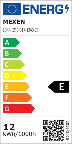 Mexen LDRR, lampă de tavan încastrată cu LED, diametru 12 cm 17 cm, 12W, neutru - 4000K, 1320 lm, alb - L210-017-1240-20