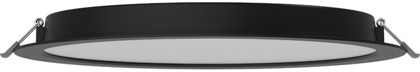 Mexen LDRR, lampă de tavan încastrată cu LED, diametru 12 cm 30 cm, 24W, neutru - 4000K, 1920 lm, negru - L210-030-2440-70