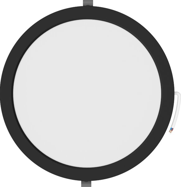 Mexen LDRR, lampă de tavan încastrată cu LED, diametru 12 cm 30 cm, 24W, neutru - 4000K, 1920 lm, negru - L210-030-2440-70