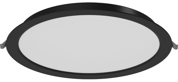 Mexen LDRR, lampă de tavan încastrată cu LED, diametru 12 cm 30 cm, 24W, neutru - 4000K, 1920 lm, negru - L210-030-2440-70