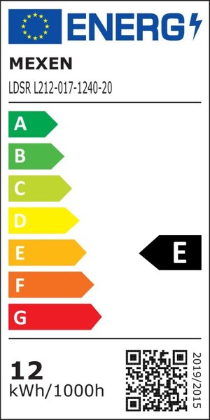 Mexen LDSR, plafonieră LED, diametru 17 cm, 12W, neutru - 4000K, 1320 lm, alb - L212-017-1240-20