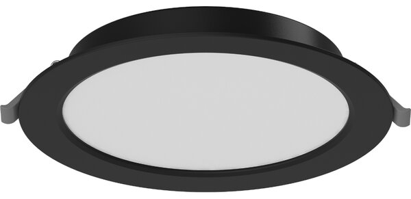Mexen LDRR, lampă de tavan încastrată cu LED, diametru 12 cm 17 cm, 12W, neutru - 4000K, 900 lm, negru - L210-017-1240-70