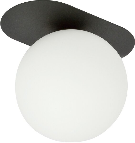 Emibig Plaza lampă de tavan 1x10 W negru-opal 1118/1