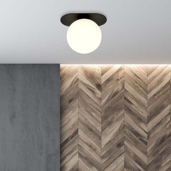 Emibig Plaza lampă de tavan 1x10 W negru-opal 1118/1
