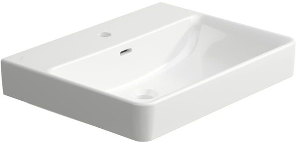 Laufen Pro S lavoar 60x46.5 cm dreptunghiular clasică-mobilier alb luciu H8109634001041