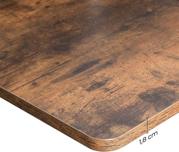 Blat birou, Songmics, Negru , 120x60x1.8 cm