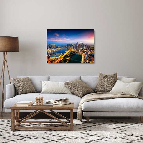 Tablou pe sticlă - Singapore, Asia (70x50 cm)