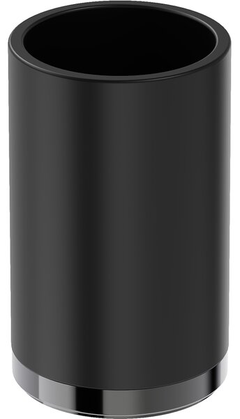 Mexen Triv, suport pentru periuță de dinți de perete, negru mat / crom negru, 70A33053-73B