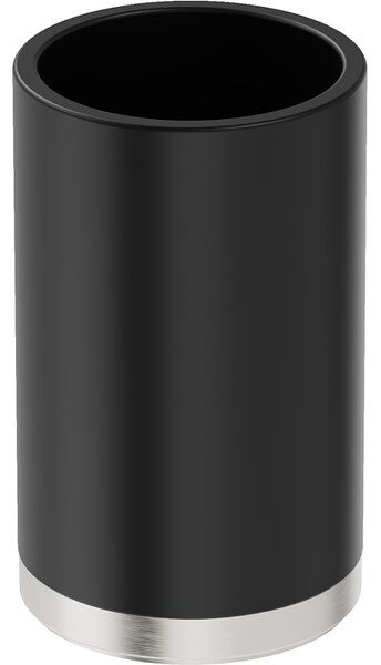 Mexen Triv, suport pentru periuță de dinți de perete, negru mat / oțel periat, 70A33053-97B