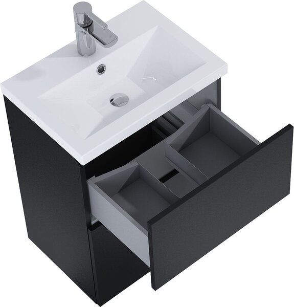 Elita Kido lavoar cu dulap 50 cm negru RE020501117160