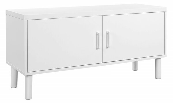 Pantofar bancuta hol cufar cu depozitare, Vasagle, Alb, 100x35x50 cm