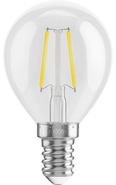 Mexen Vintis, Bec LED cu filament E14, G45, 2 W, alb neutru 4000K, transparent, L156-E14-0240-00