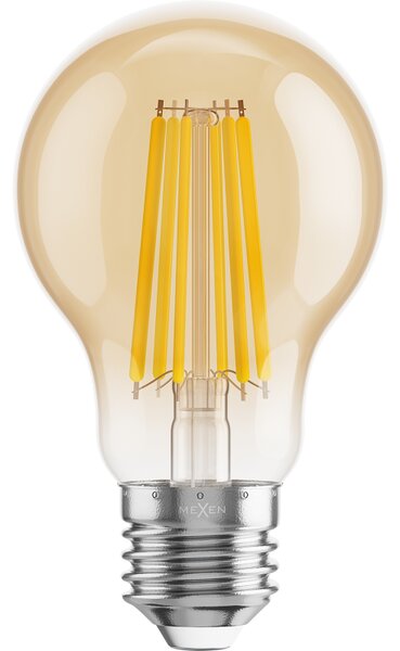 Mexen Vintis, Bec LED cu filament E27, A60, 12 W, alb cald 2700K, chihlimbar, L150-E27-1227-50
