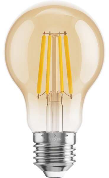 Mexen Vintis, Bec LED cu filament E27, A60, 4 W, alb cald 2200K, chihlimbar, L150-E27-0422-50