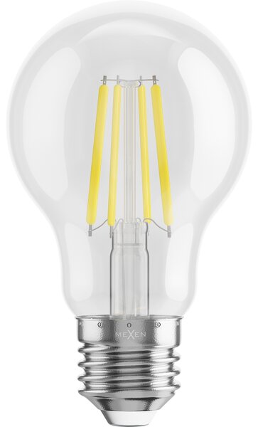 Mexen Vintis, Bec LED cu filament E27, A60, 6 W, alb neutru 4000K, transparent, L150-E27-0640-00