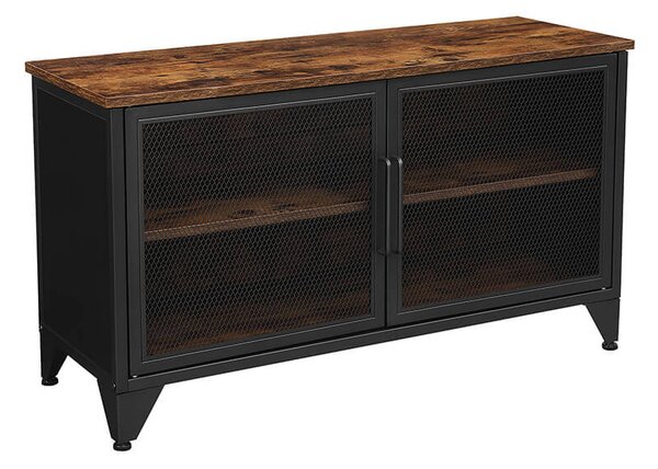 Dulap de depozitare, Vasagle, Maro-Negru, 100x35x55.5 cm