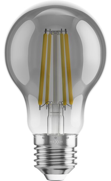Mexen Vintis, Bec LED cu filament E27, A60, 8 W, alb cald 2200K, fumuriu, L150-E27-0822-70