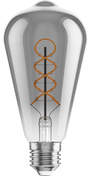 Mexen Vintis, Bec LED cu filament E27, ST64, 4 W, alb cald 2200K, fumuriu, L162-E27-0422-70