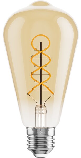 Mexen Vintis, Bec LED cu filament E27, ST64, 4 W, alb cald 2200K, chihlimbar, L162-E27-0422-50