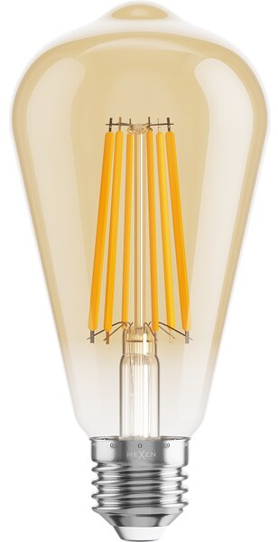 Mexen Vintis, Bec LED cu filament E27, ST64, 10 W, alb cald 2200K, chihlimbar, L152-E27-1022-50