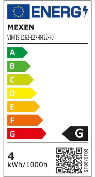Mexen Vintis, Bec LED cu filament E27, ST64, 4 W, alb cald 2200K, fumuriu, L162-E27-0422-70