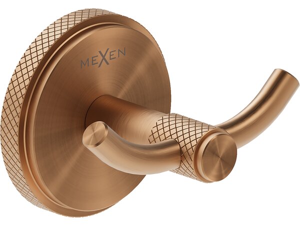 Mexen Gravo, cârlig dublu pentru prosoape, cupru mat, 70A93012-65
