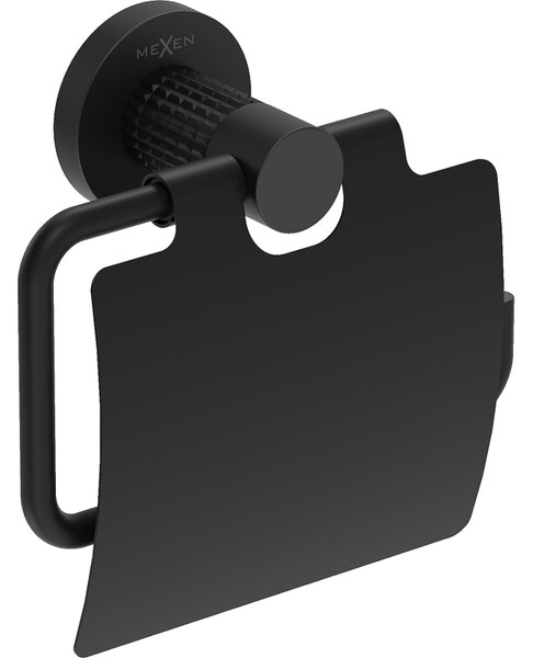 Mexen Triv, suport hârtie igienică de perete, negru mat, 70A33021-70