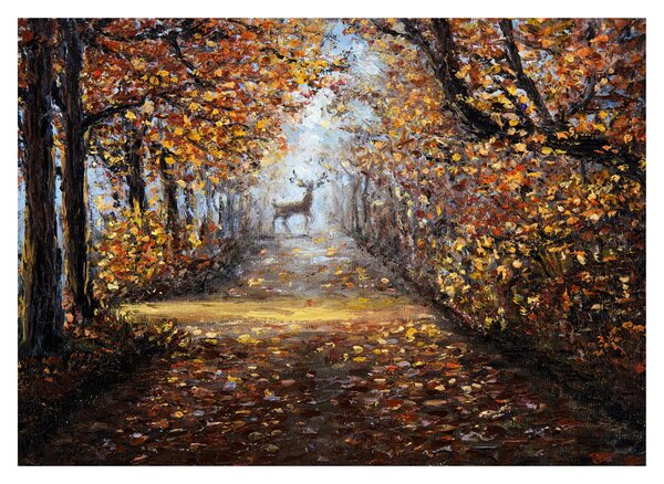 Tablou pe sticlă - Spiritul pădurii (70x50 cm)