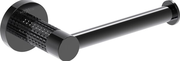 Mexen Triv, suport hârtie igienică de perete, crom negru, 70A33025-73