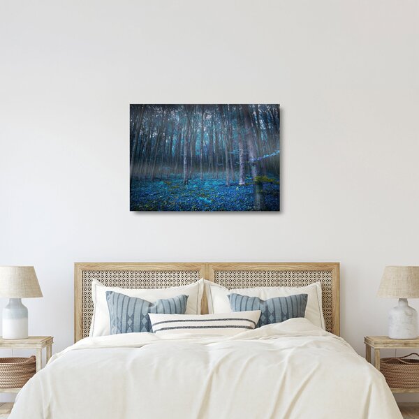 Tablou pe sticlă - Pădurea magică (70x50 cm)