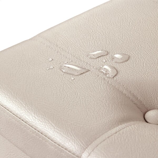 Bancheta de depozitare Otoman Songmics Bej 110x38x38 cm