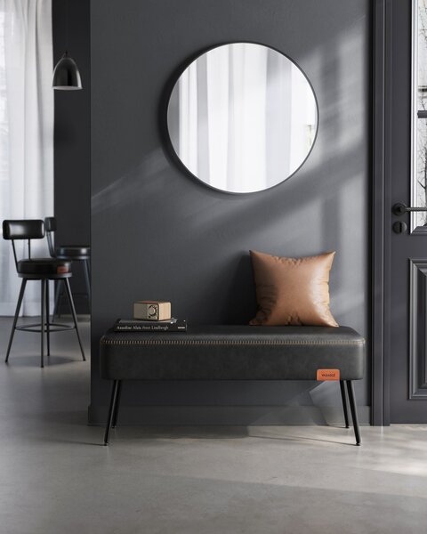 Bancheta Vasagle Negru 110x40x43 cm